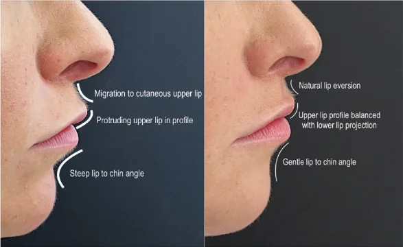 Filler migration correction